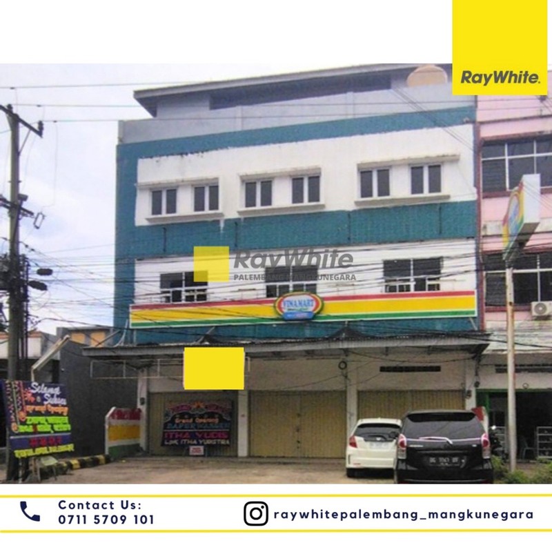 Dijual Ruko 3 Pintu di Jl DR M Isa Kota Palembang
