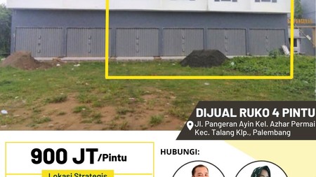 Dijual Cepat Ruko 4 Pintu di Jl. Pangeran Ayin