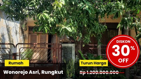 Dijual Rumah Lelang di Wonorejo Asri Rungkut Surabaya