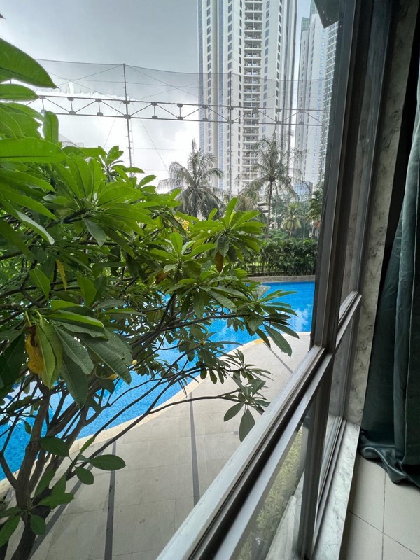 Apt mansion kemayoran tower Fontana lantai rendah ls 116 m2 tipe 3+1 BR