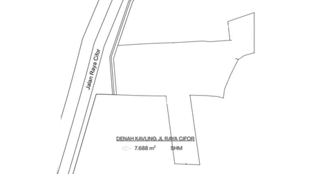 Investasi Tanah Kavling Luas 7.688 m2 di Jl Raya Cifor, Bogor Potensi Usaha Gudang, Pabrik UMKM-Menengah, Kuliner, Hunian & Eduwisata