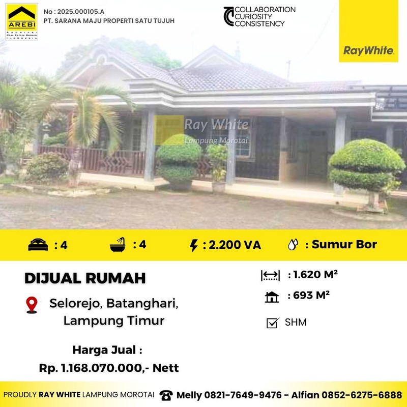 Dijual Rumah Unit Lelangan Bank