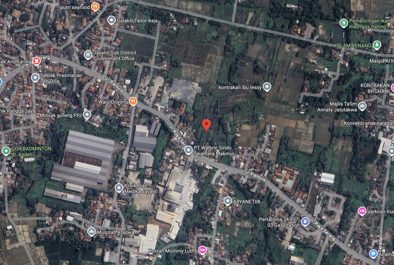 Dijual Kavling Cikande di Jl. Raya Serang / Jl. Pantura