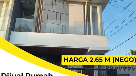 Dijual Rumah Manyar Tirtoyoso Utara Surabaya Timur - Baru Modern Dekat MERR & Galaxy Mall 