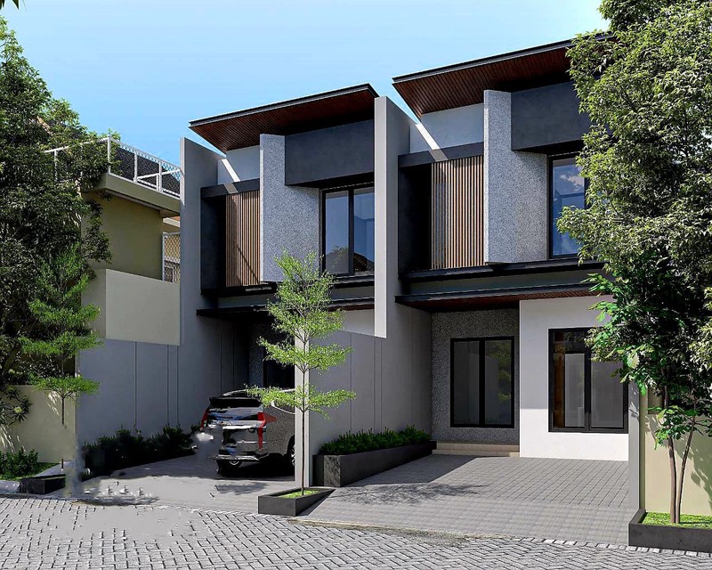 Dijual Rumah Manyar Jaya Surabaya Timur - Baru 2 Lantai High Quality