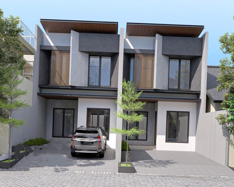 Dijual Rumah Manyar Jaya Surabaya Timur - Baru 2 Lantai High Quality