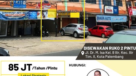 DISEWAKAN 2 RUKO GANDENG AREA TRAFFIC RAMAI 2 ARAH