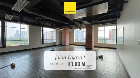 Disewakan Murah! Kantor/Tempat Usaha di Premium Area Jl Wijaya, Kby Baru