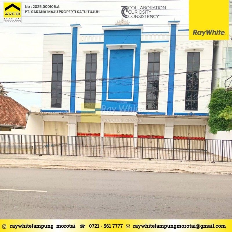 Disewakan Ruko Pahoman Bandar Lampung Ruko 5 pintu Pahoman 350jt nego