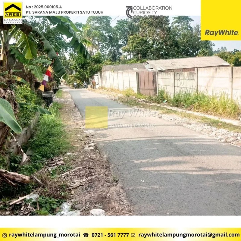 Dijual Tanah di Labuhan Dalam, Tanjung Senang Bandar Lampung