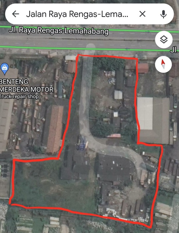 Dijual Tanah Komersial Strategis di Jalan Raya Lemahabang - Renggas Cikarang 8000m