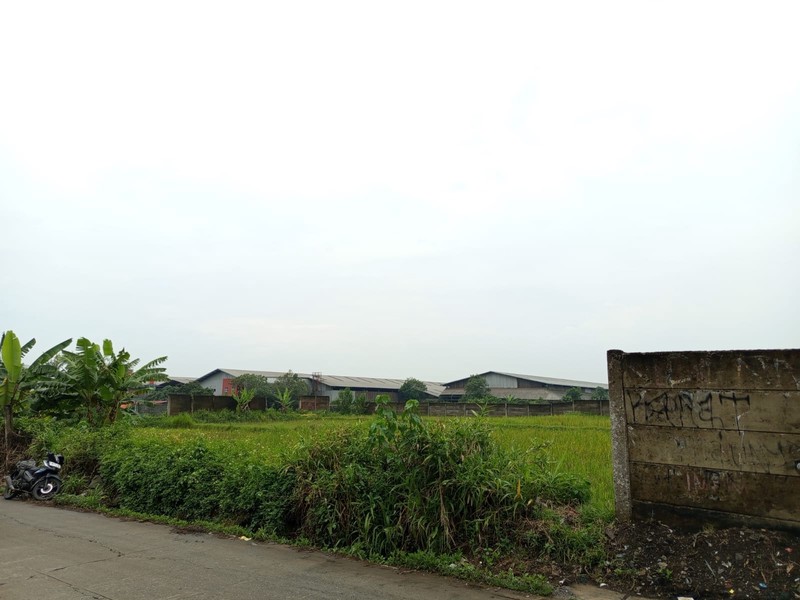 Dijual tanah lokasi pinggir jalan Desa Mekarjaya Kecamatan Panongan, Kabupaten Tangerang