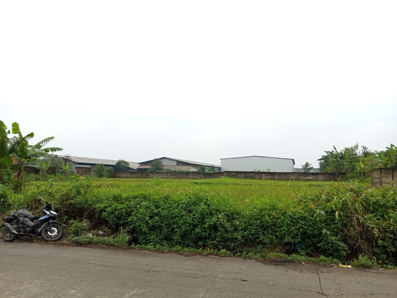 Dijual tanah lokasi pinggir jalan Desa Mekarjaya Kecamatan Panongan, Kabupaten Tangerang