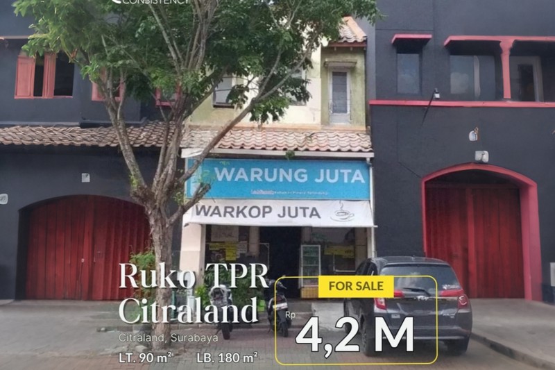 Jual Ruko 3 Lantai Termurah di TPR Surabaya Barat - Lokasi Strategis, Dekat Jalan Raya & Pemukiman Padat