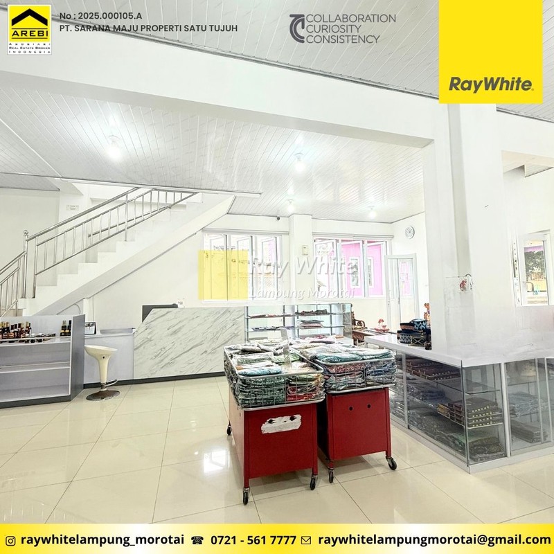 Jual Ruko 3 lantai  (Tempat Usaha) di Cik Ditiro kemiling 