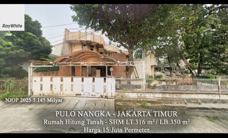 FOR SALE Murah Dibawah NJOP Rumah Pulo Nangka Kayu Putih Jakarta Timur