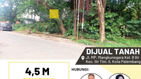 Tanah di Jl MP Mangkunegara pinggir jalan utama