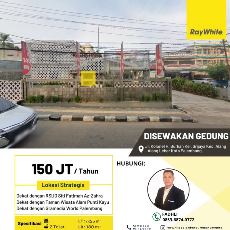 Gedung di Jl Kol H. Burlian Palembang
