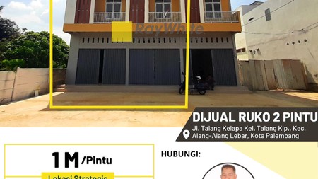 Ruko 2 Pintu di Talang Kelapa