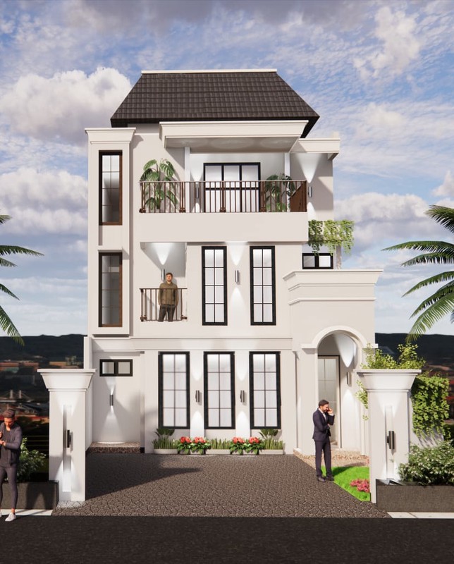 Rumah Baru Design American Classic di Tebet Timur Jaksel