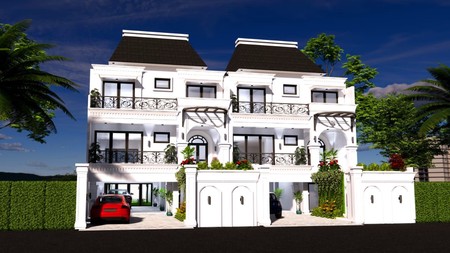 Rumah Baru Design American Classic + Lift + Mini Pool di Tebet Timur Jaksel