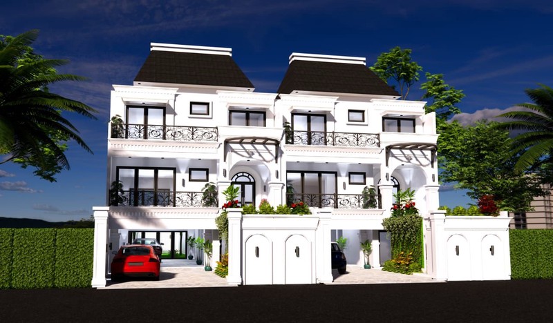 Rumah Baru Design American Classic + Lift + Mini Pool di Tebet Timur Jaksel