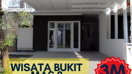 Dijual Rumah Minimalis 2 lantai Wisata Bukit Mas II Cluster Du Louvre Surabaya Barat