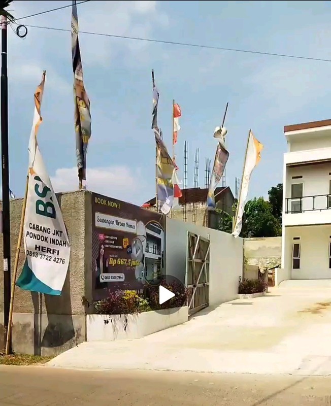 Rumah Brand New, siap huni, Bebas banjir di Sawangan