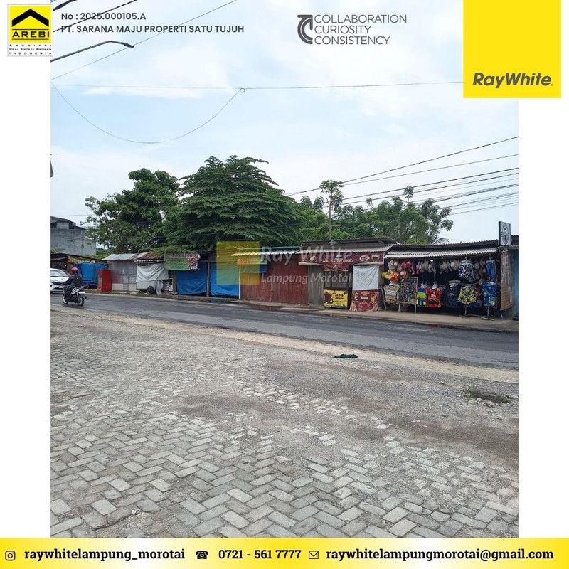 Dijual Tanah lokasi Sukamaju Teluk betung barat mangku jalan utama R.E. Martadinata Bandar Lampung 