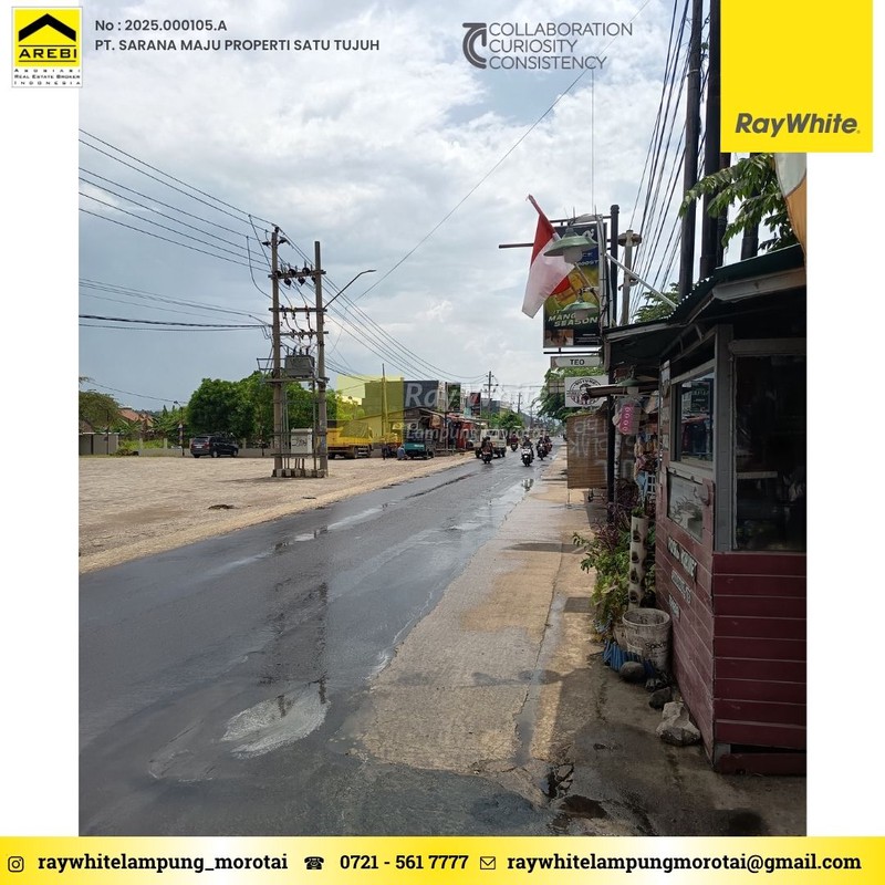 Dijual Tanah lokasi Sukamaju Teluk betung barat mangku jalan utama R.E. Martadinata Bandar Lampung 