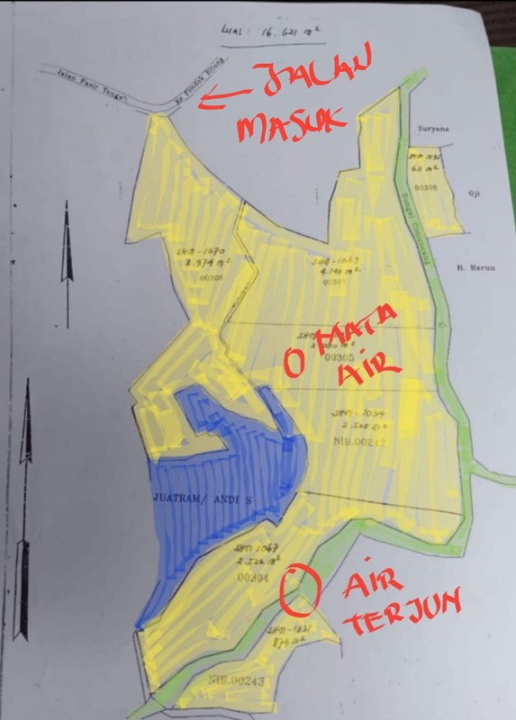 Kavling Cocok Untuk Resort dan Terdapat Air Terjun @Kp Gati, Sukharja, Cijeruk, Bogor