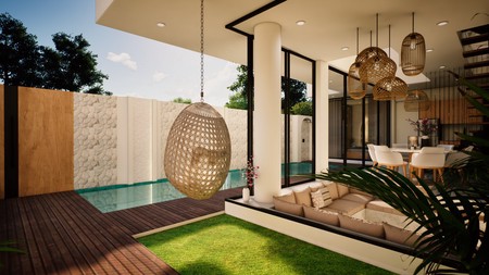 Leasehold - 3 bedroom exclusive villa in the center of Berawa,Canggu,Bali