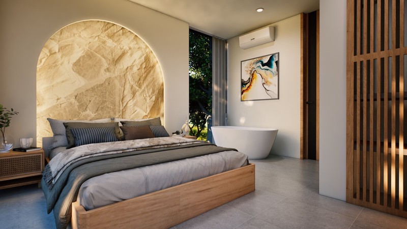 Leasehold - 3 bedroom exclusive villa in the center of Berawa,Canggu,Bali