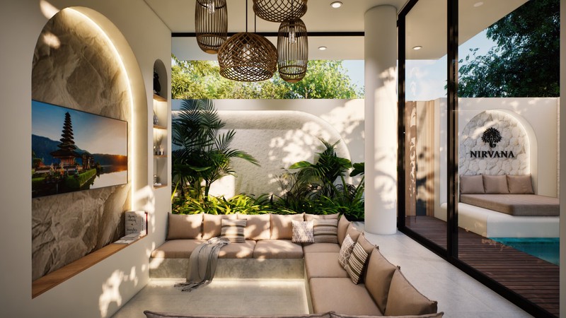 Leasehold -Exclusive villa in the center of Berawa,Canggu,Bali