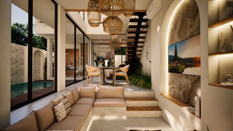 Leasehold -Exclusive villa in the center of Berawa,Canggu,Bali