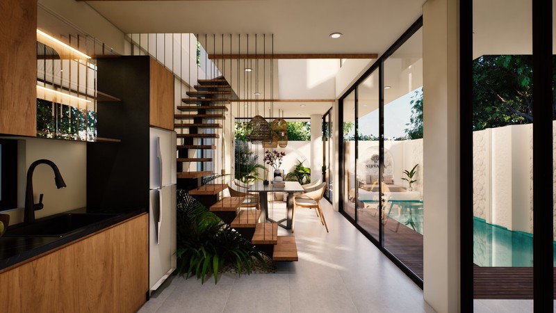 Leasehold -Exclusive villa in the center of Berawa,Canggu,Bali