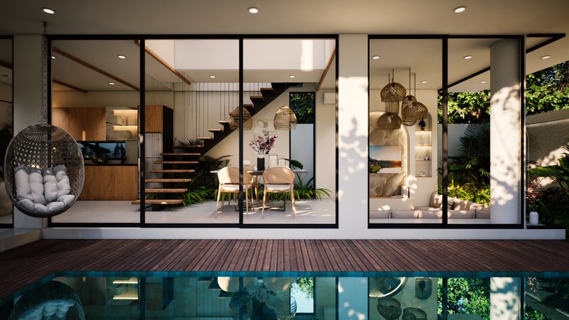 Leasehold -Exclusive villa in the center of Berawa,Canggu,Bali