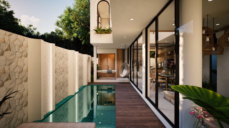 Leasehold -Exclusive villa in the center of Berawa,Canggu,Bali