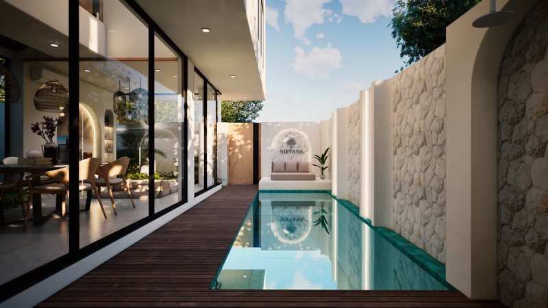 Leasehold -Exclusive villa in the center of Berawa,Canggu,Bali