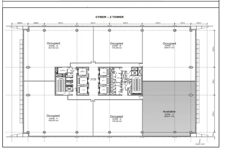 Office Space 2 Lantai di Cyber 2 Tower, Kuningan