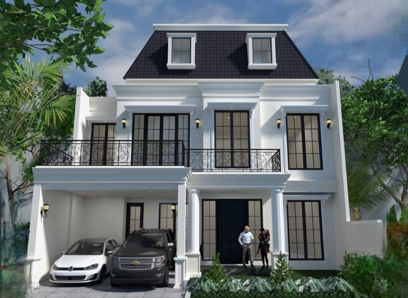 Rumah Baru,dalam cluster,jalan lebar di Bintaro Jaya 9