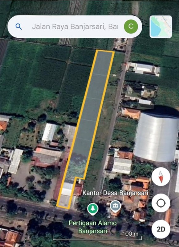 Dijual 5165 m2 Tanah Nol Jalan Raya Pantura Probolinggo JATIM - Jalan Raya Banjarsari - Sumbersari - Probolinggo Jatim Komersial Area Cocok Buat Segala Usaha - Surat SHM