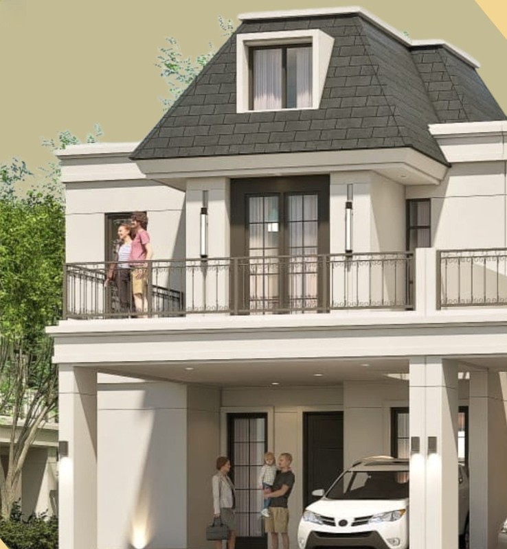 Rumah Baru,2 lantai,dalam cluster di Graha Bintaro