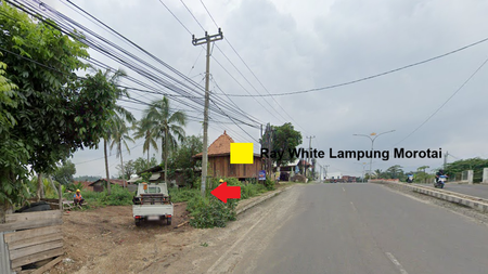 Dijual Tanah Pinggir Jl. Pramuka Rajabasa Rp. 4,5 Juta/ Meter Nego Dekat Universitas Malahayati