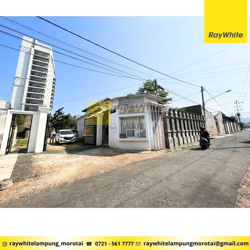 tanah luas dan bonus rumah di tanjung karang pusat