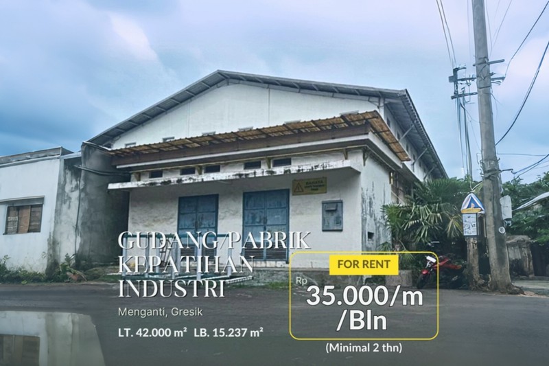 Sewa Gudang & Pabrik Strategis Disewakan di Kawasan Industri Gresik, Cocok untuk Produksi & Logistik Lokasi Strategis, Harga Kompetitif Kawasan Industri Terbaik Jawa Timur