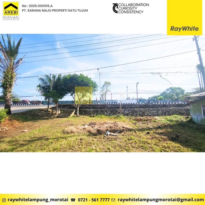 Dijual Tanah Bonus Bangunan Jl. Z.A Pagar Alam (Jl. Utama)  Rajabasa dekat Terminal dan Kampus Unila Rp. 6 Juta/ Meter Nego