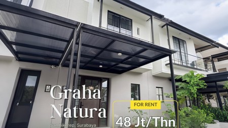 Sewa Rumah Graha Natura Surabaya Barat Dekat Pakuwon Mall,Dekat Jalan Tol dan G Walk