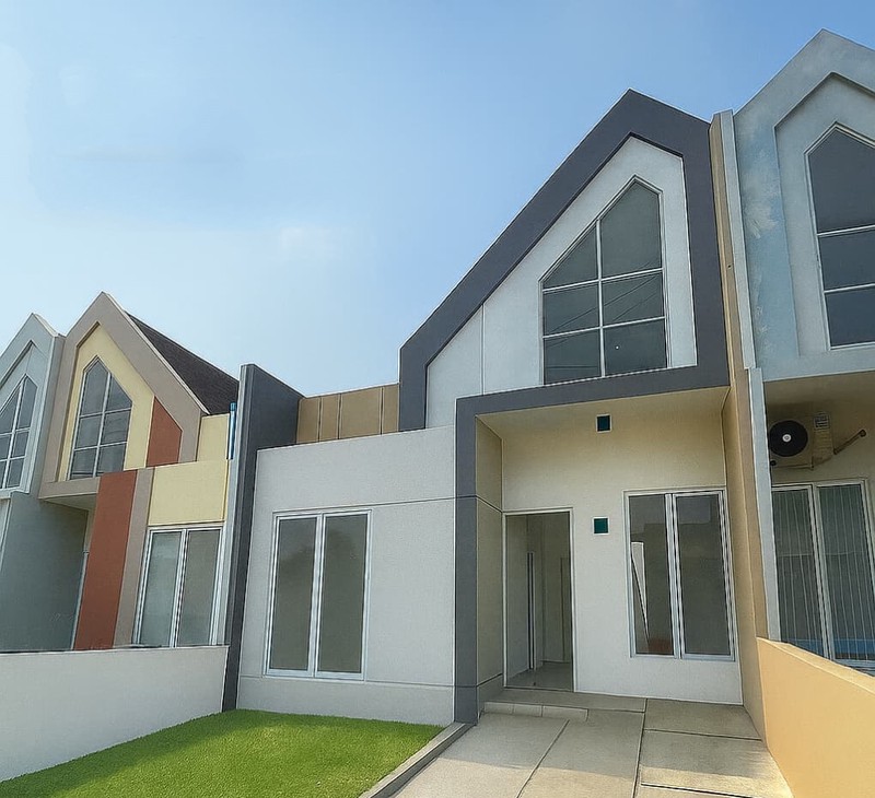Termurah. Rumah modern Serpong Garden cluster Green View, Cisauk