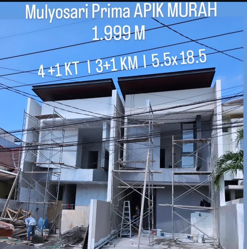 Dijual Rumah Baru Gress Mulyosari Prima Surabaya Timur